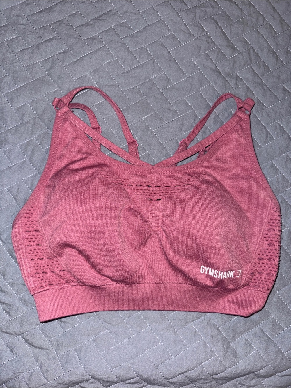Gymshark Seamless Strappy Sports Bra - Rose
